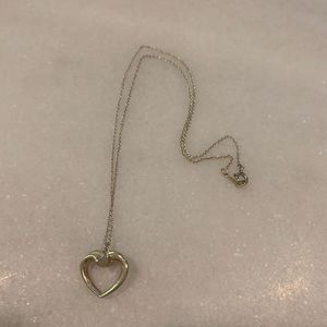 Tiffany and Co. Heart pendant necklace with chain